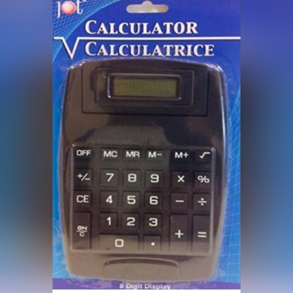 Jot Calculator 8 Digit Display